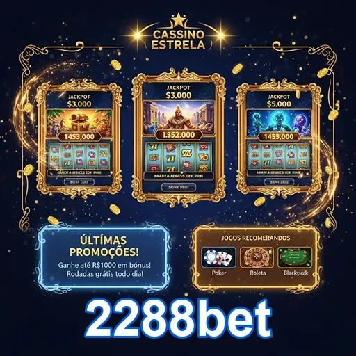 Imagem do site 2288bet destacando suas funcionalidades na página inicial, voltada para apostas esportivas e jogos online